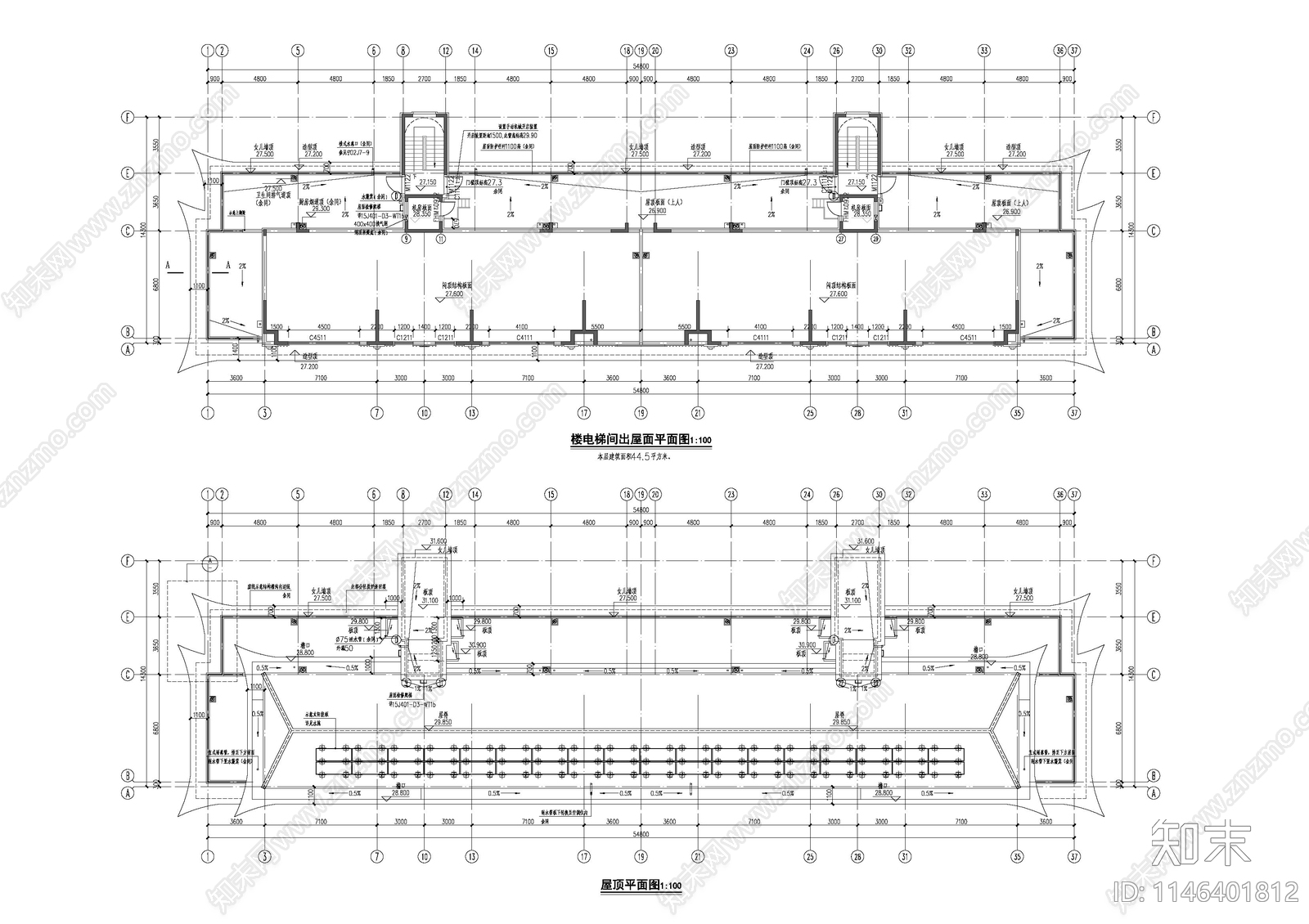 9层中式高层建筑cad施工图下载【ID:1146401812】