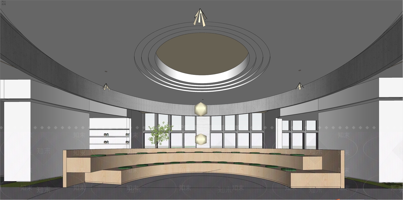 现代演讲厅SU模型下载【ID:1146402866】