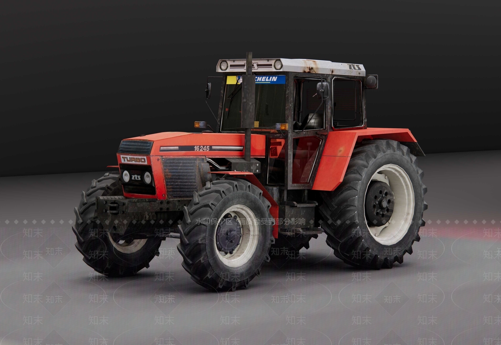 大型拖拉机SU模型下载【ID:1146407532】