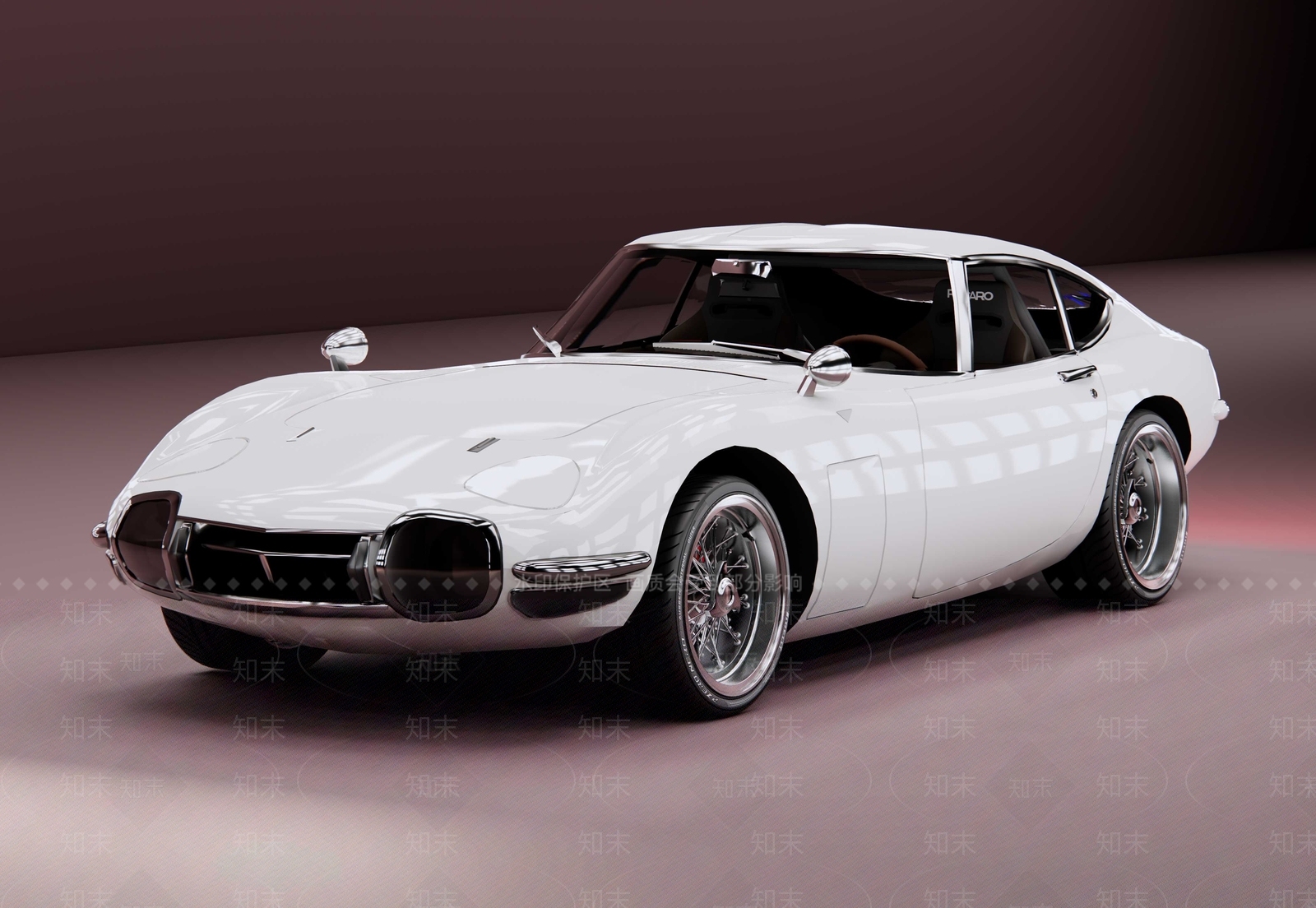 丰田复古跑车SU模型下载【ID:1146407547】