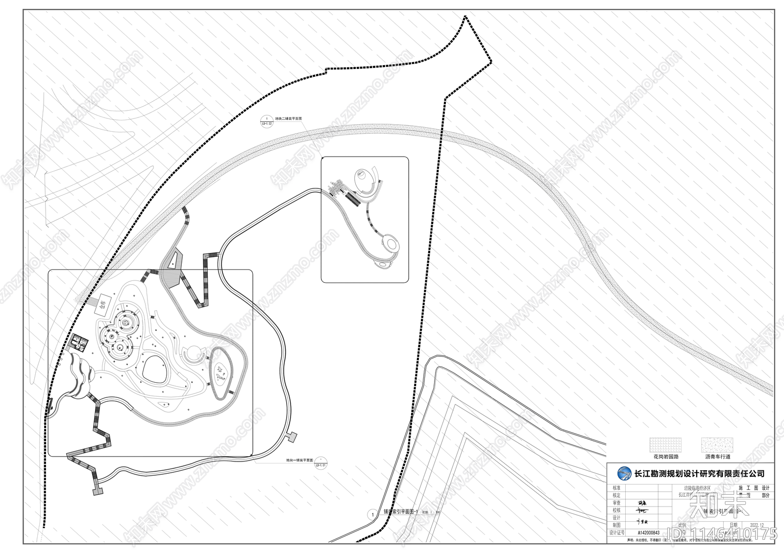 滨水山地公园景观cad施工图下载【ID:1146410175】