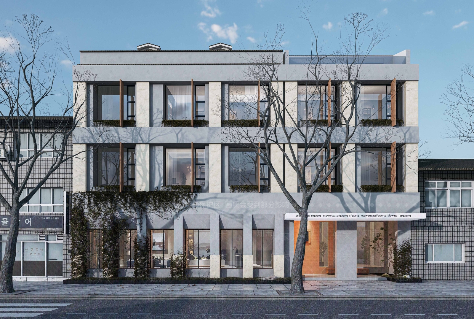 现代商场建筑SU模型草图