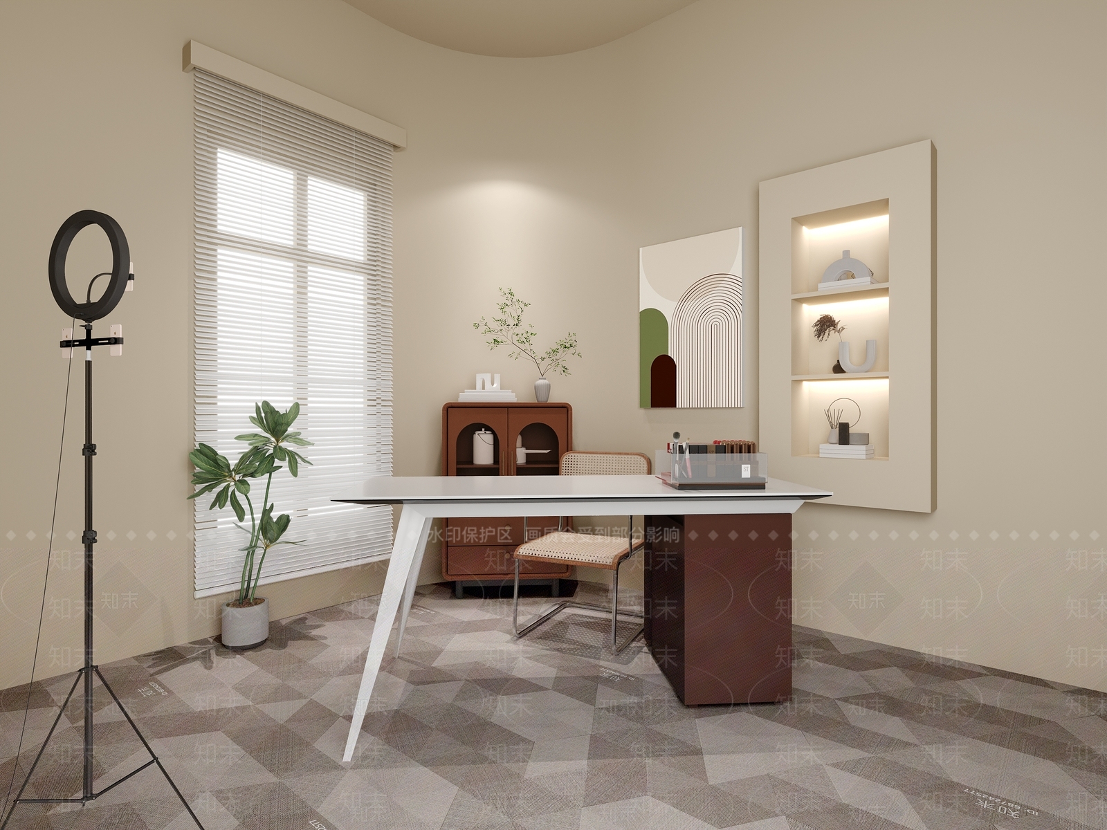 现代直播间3D模型下载【ID:1146416673】