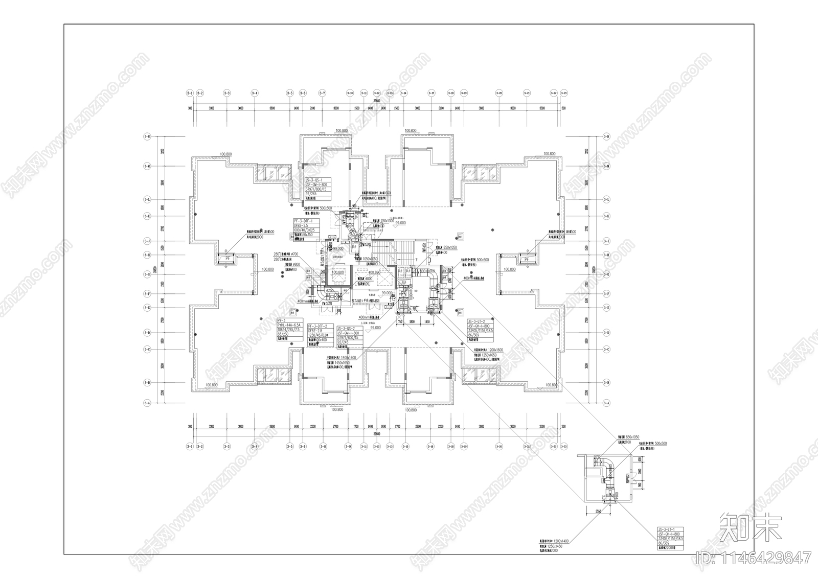 酉粮中央花园建筑详图cad施工图下载【ID:1146429847】