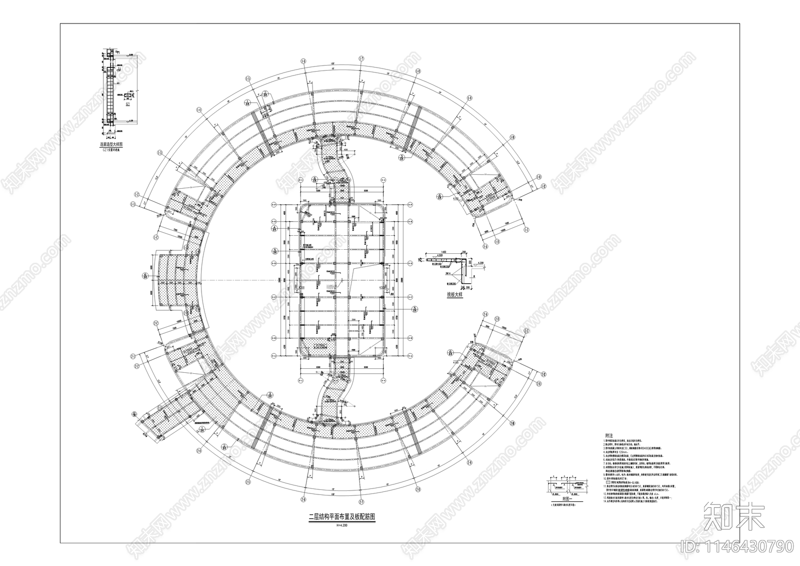 云枫小学建筑详图cad施工图下载【ID:1146430790】