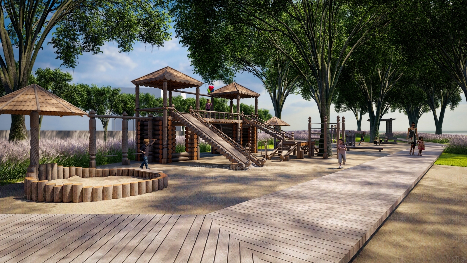 现代乡村公园SU模型下载【ID:1146431664】