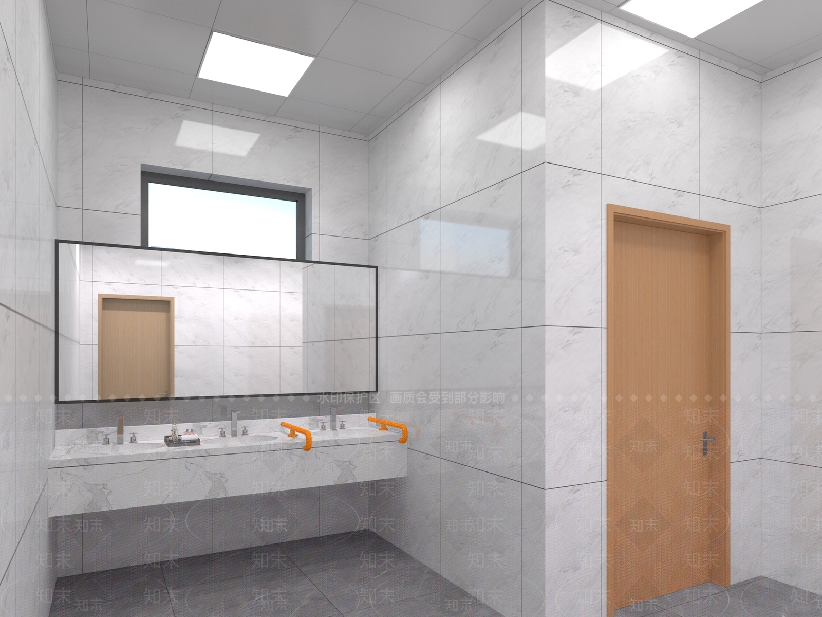 现代公共卫生间3D模型下载【ID:1146432890】