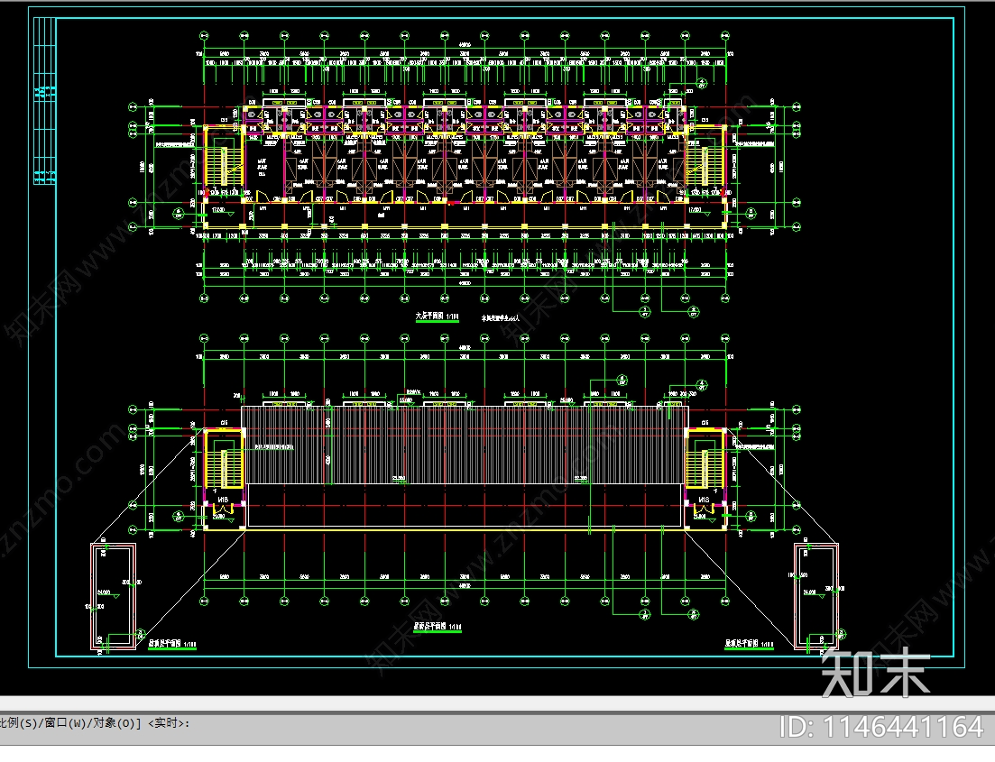 学生宿舍楼建筑cad施工图下载【ID:1146441164】