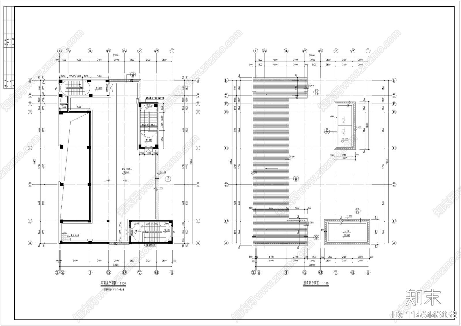 学校食堂建筑施工图下载【ID:1146443053】