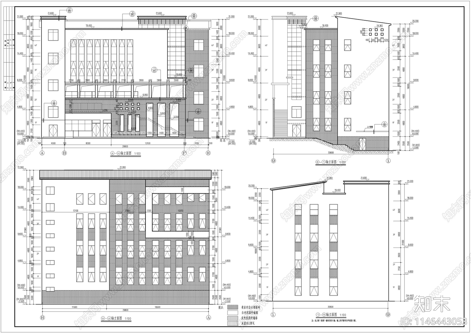 学校食堂建筑施工图下载【ID:1146443053】