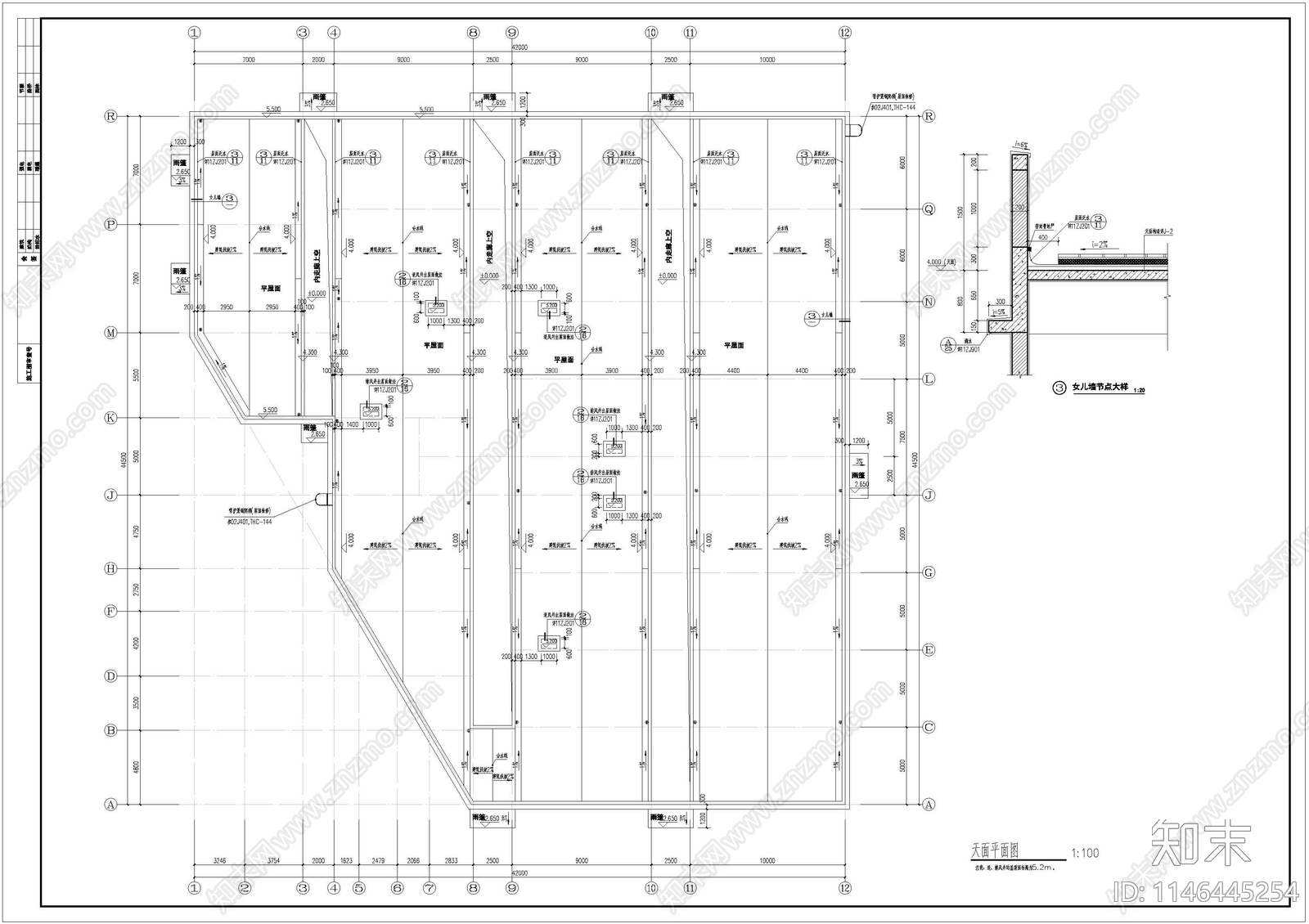 卫生职业学校实训楼建筑cad施工图下载【ID:1146445254】