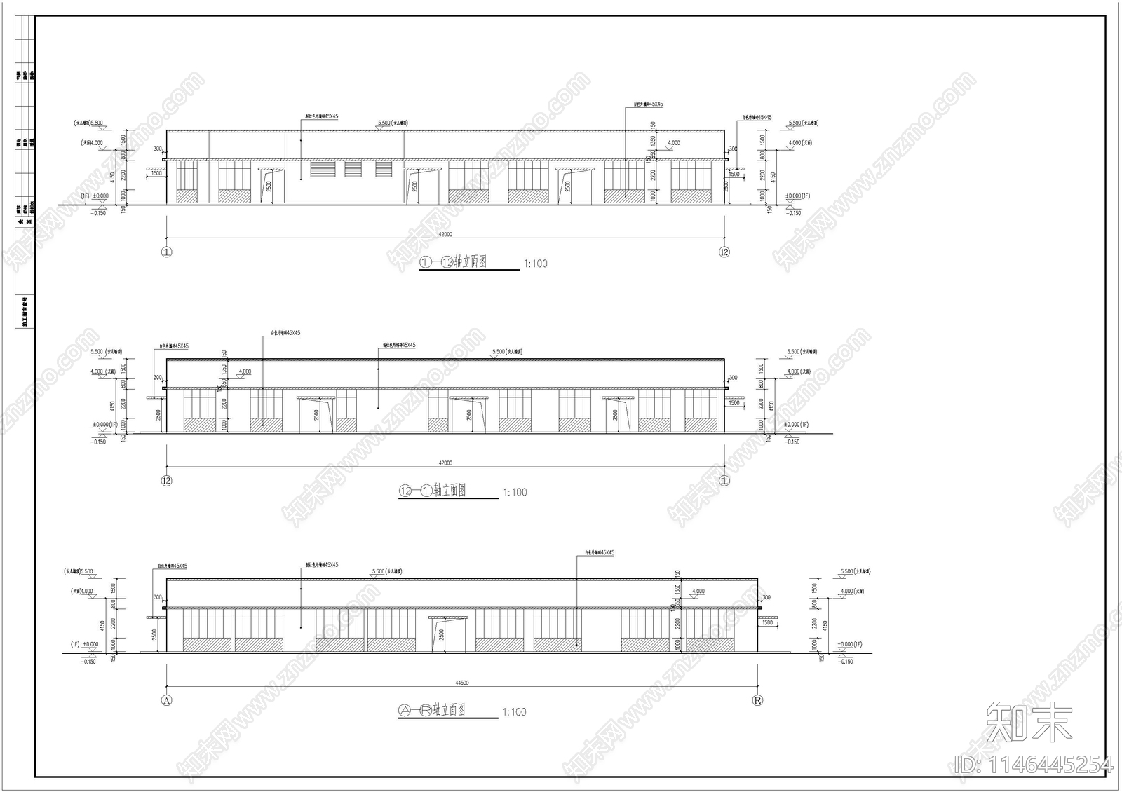 卫生职业学校实训楼建筑cad施工图下载【ID:1146445254】