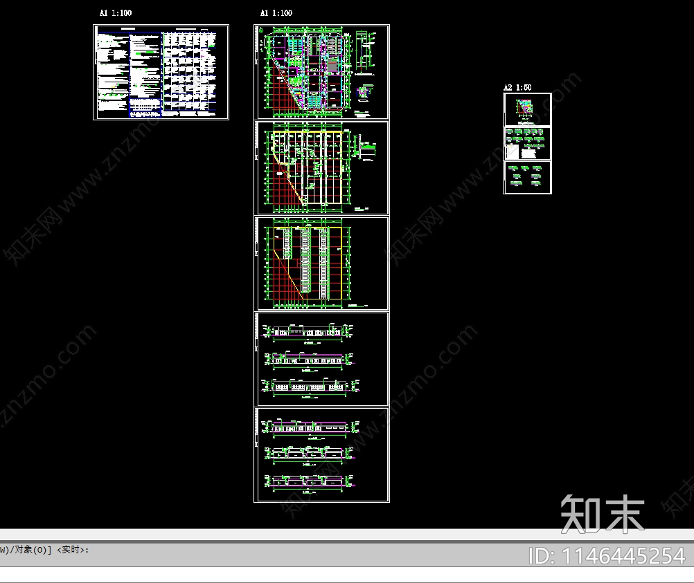 卫生职业学校实训楼建筑cad施工图下载【ID:1146445254】