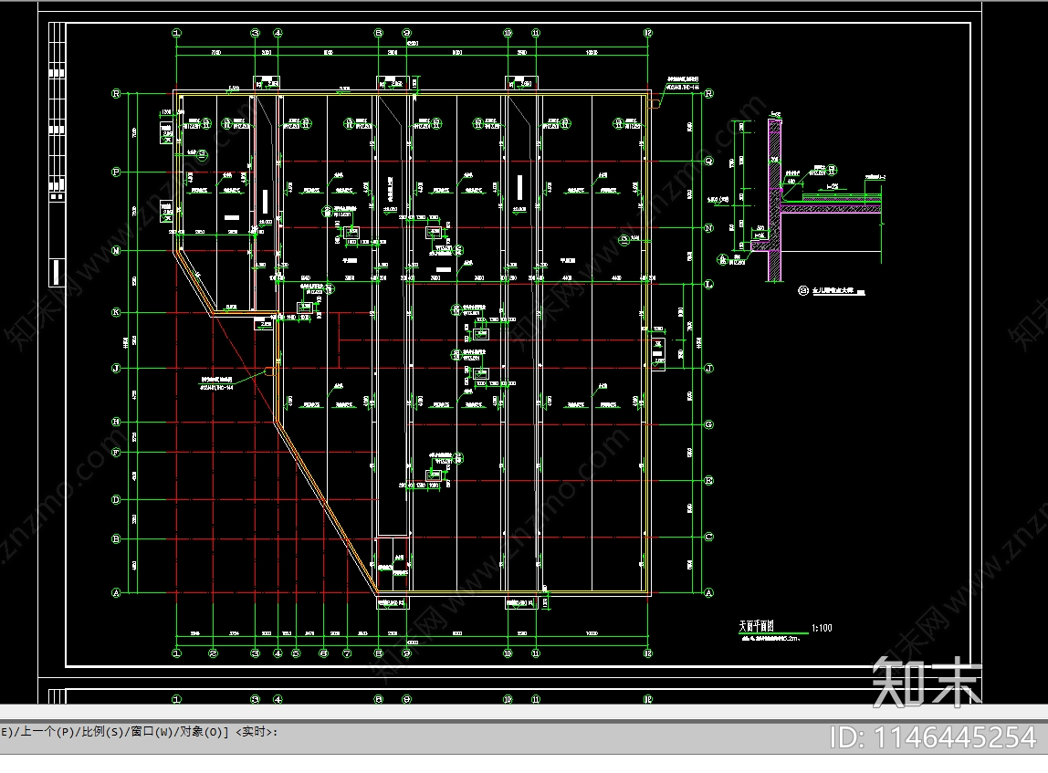 卫生职业学校实训楼建筑cad施工图下载【ID:1146445254】