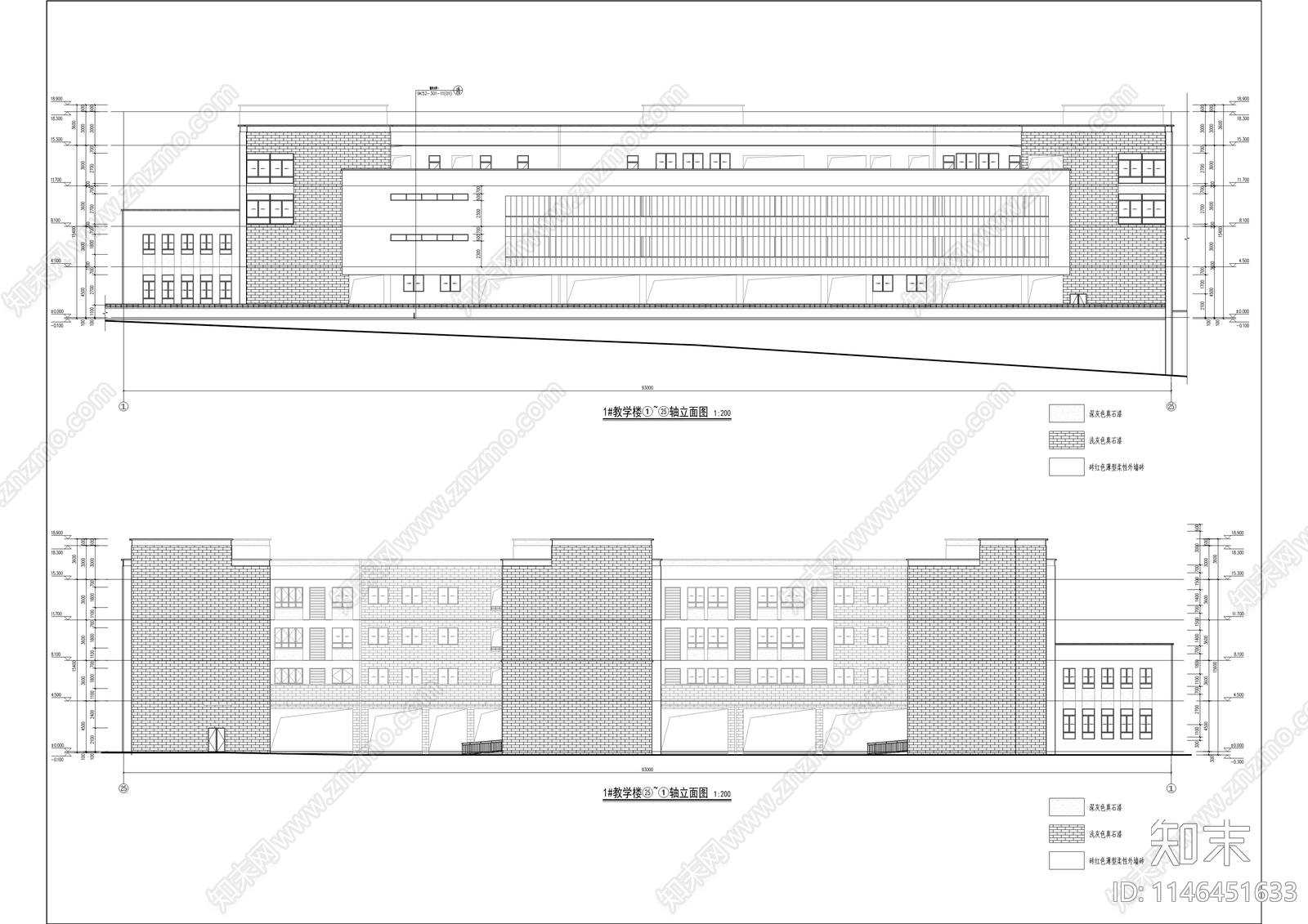 华新鹿鸣实验学校建筑工程cad施工图下载【ID:1146451633】