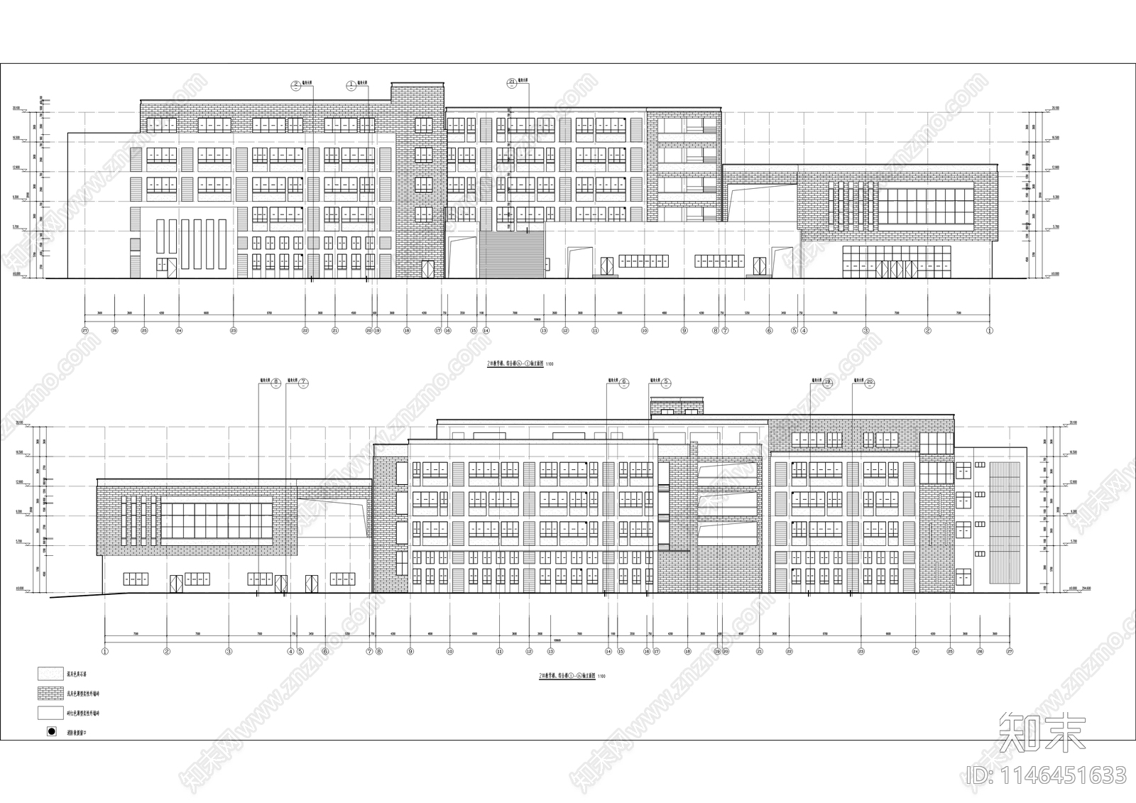 华新鹿鸣实验学校建筑工程cad施工图下载【ID:1146451633】