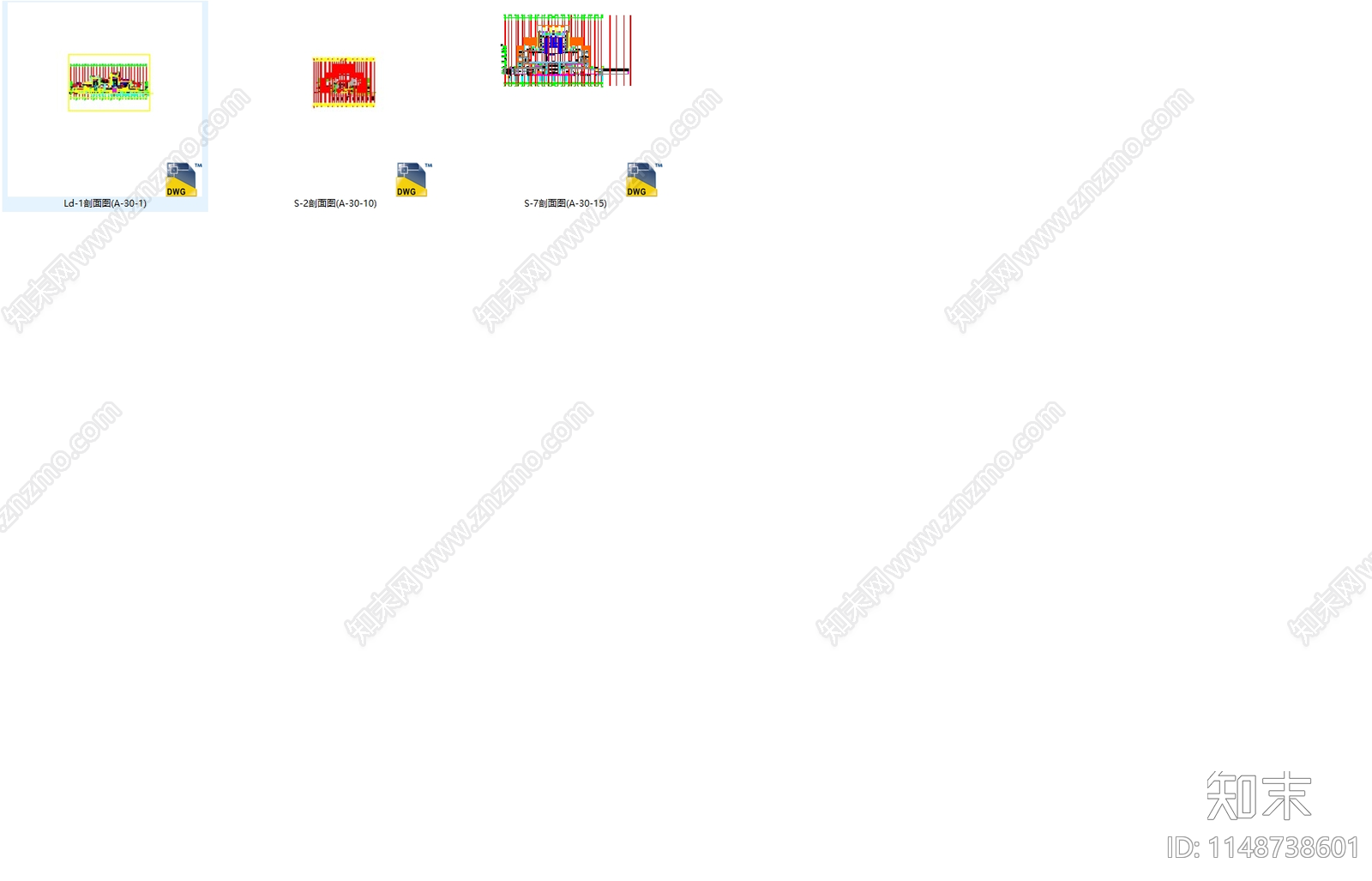 现代大剧院建筑cad施工图下载【ID:1148738601】