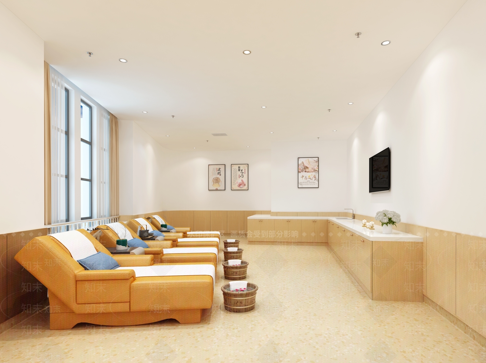 现代洗浴中心3D模型下载【ID:1146464270】