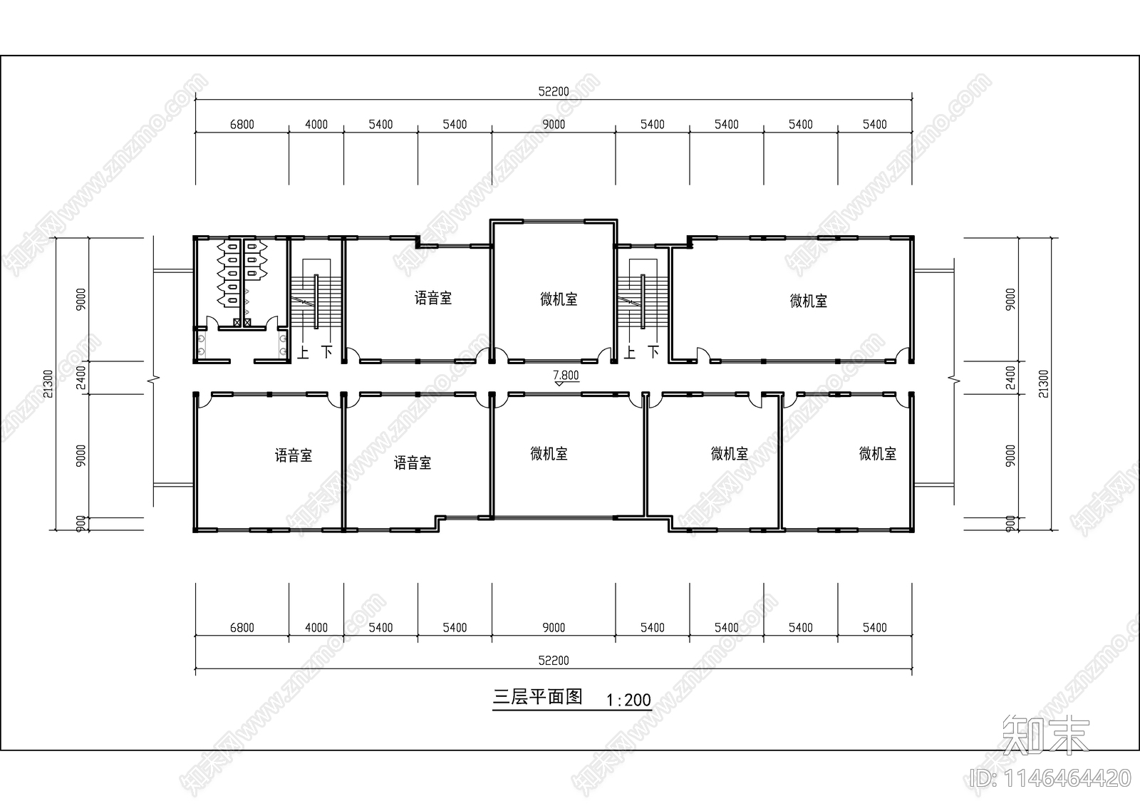 综合楼建筑详图cad施工图下载【ID:1146464420】