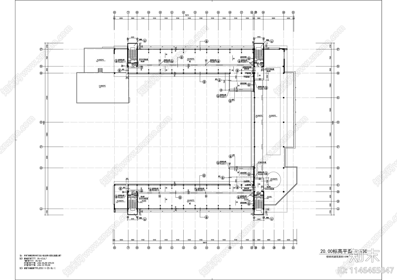 高校教学楼建筑cad施工图下载【ID:1146465847】