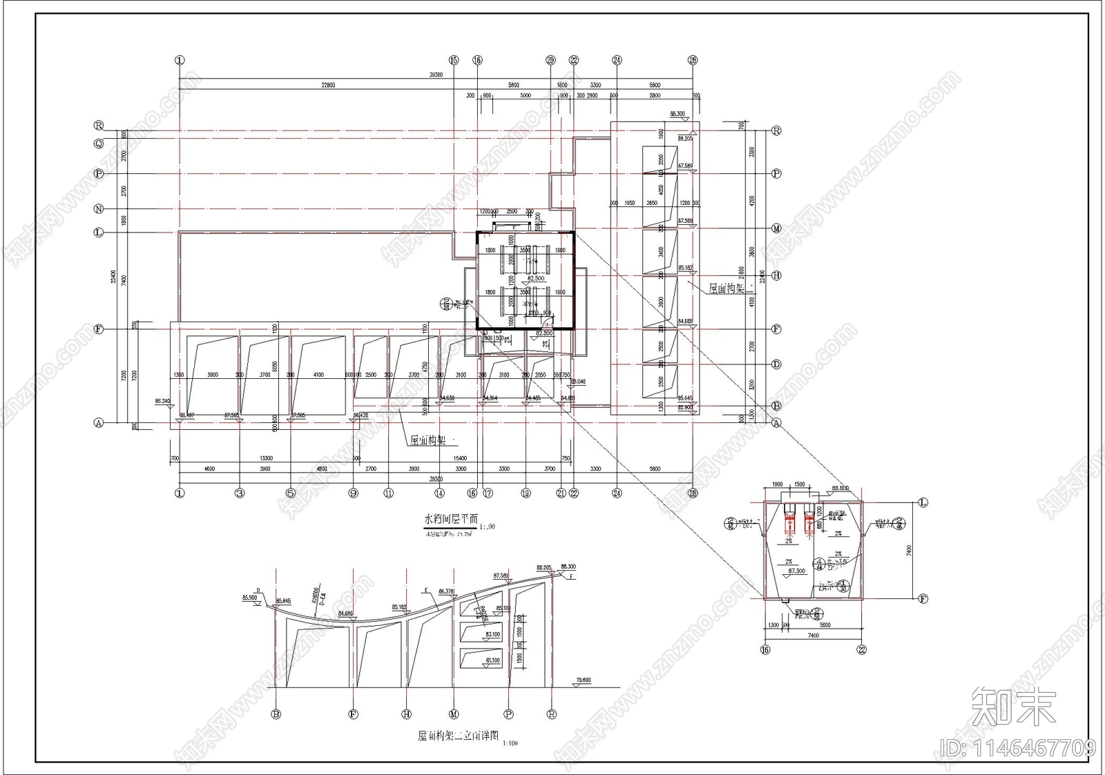 高层住宅建筑cad施工图下载【ID:1146467709】