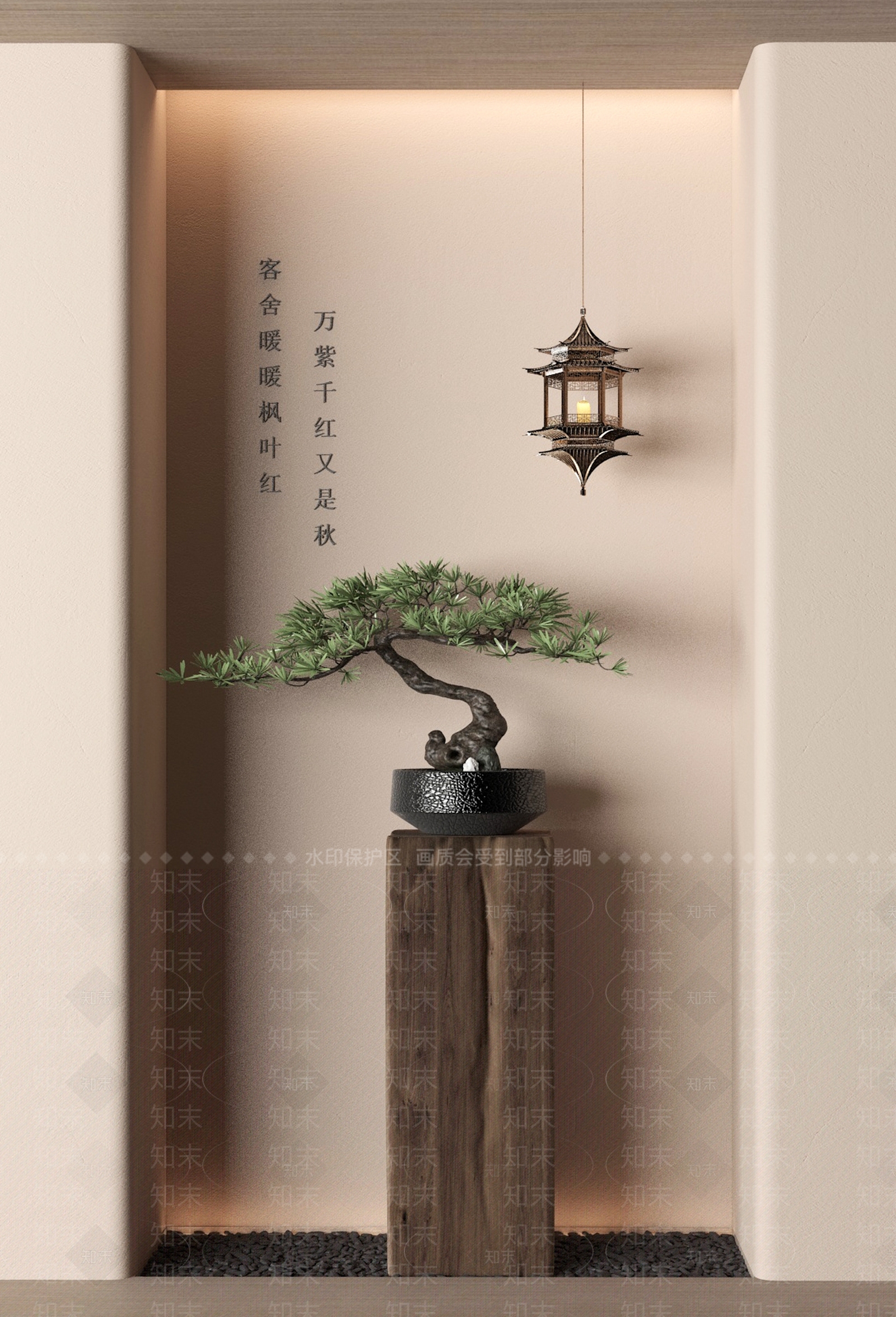 新中式松树盆景3D模型下载【ID:1146503599】
