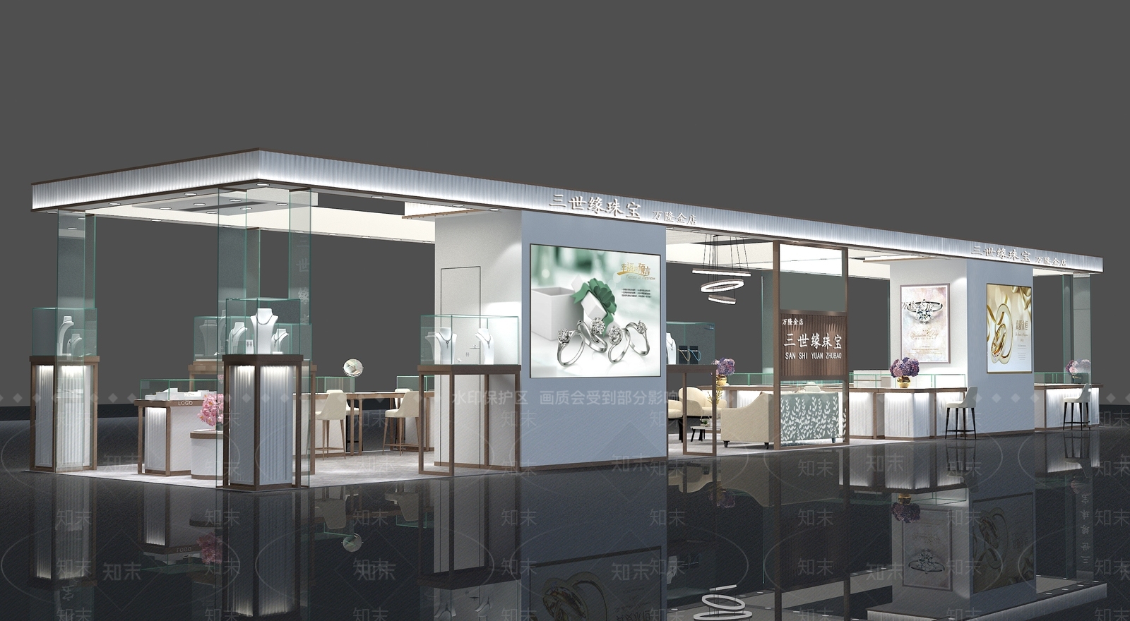 现代珠宝店3D模型下载【ID:1146520669】
