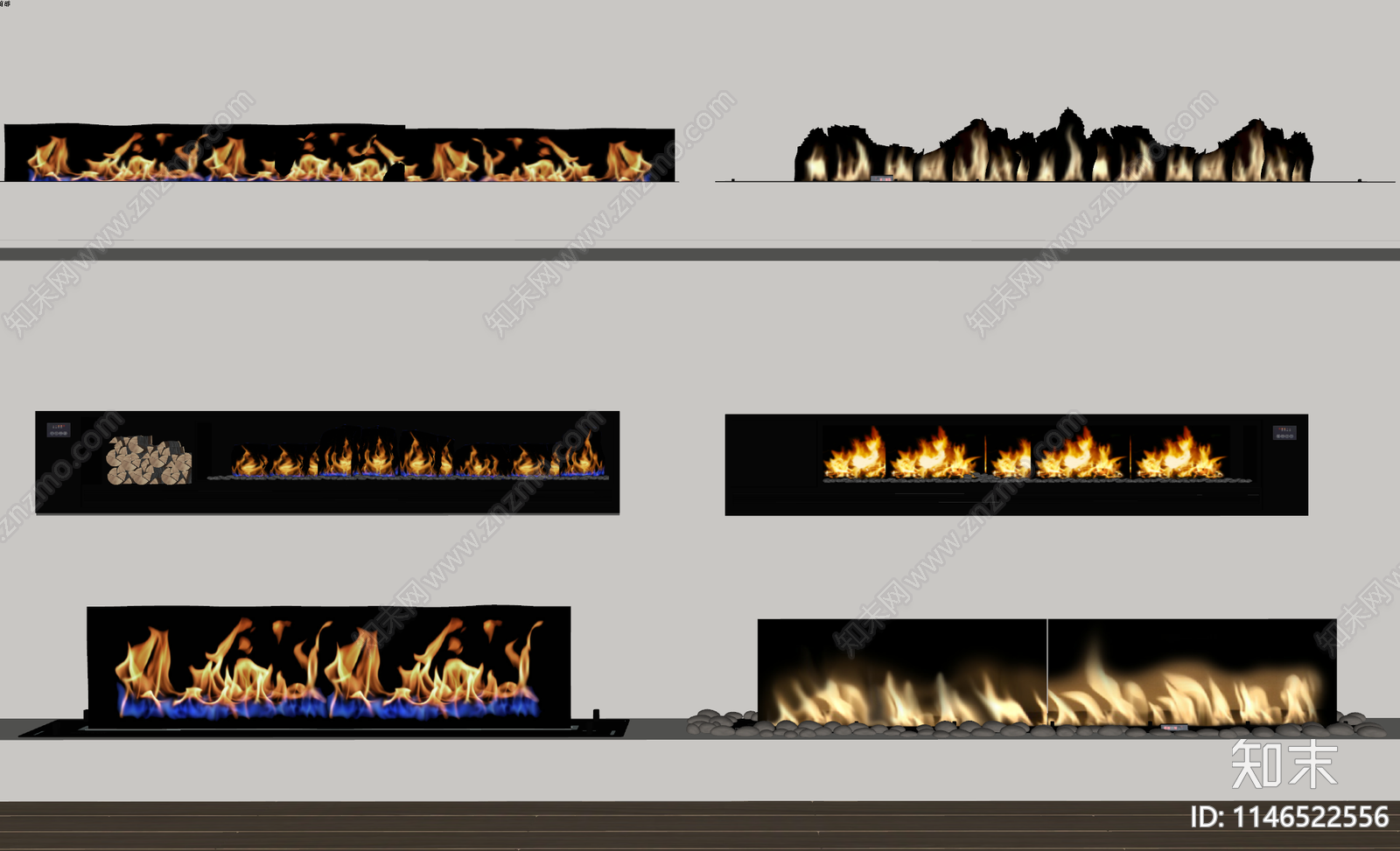 现代壁炉SU模型下载【ID:1146522556】