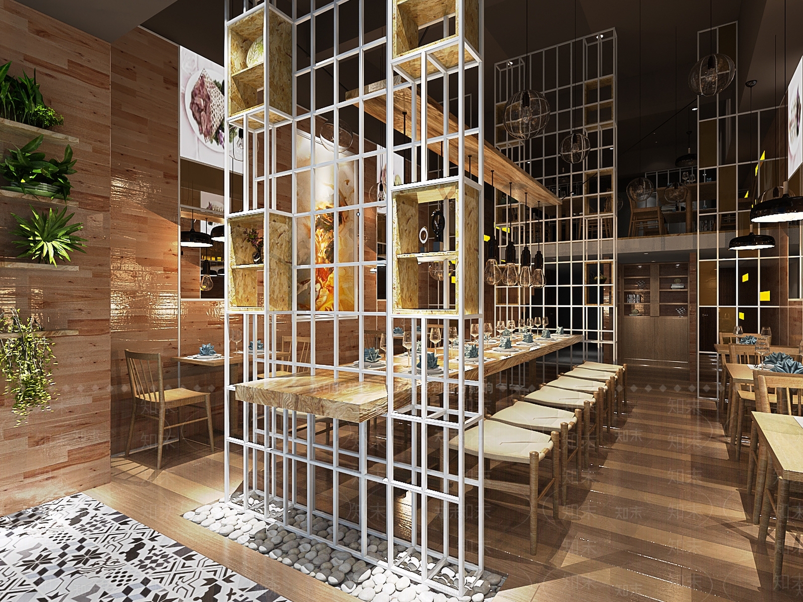 现代西餐厅3D模型下载【ID:1146529858】