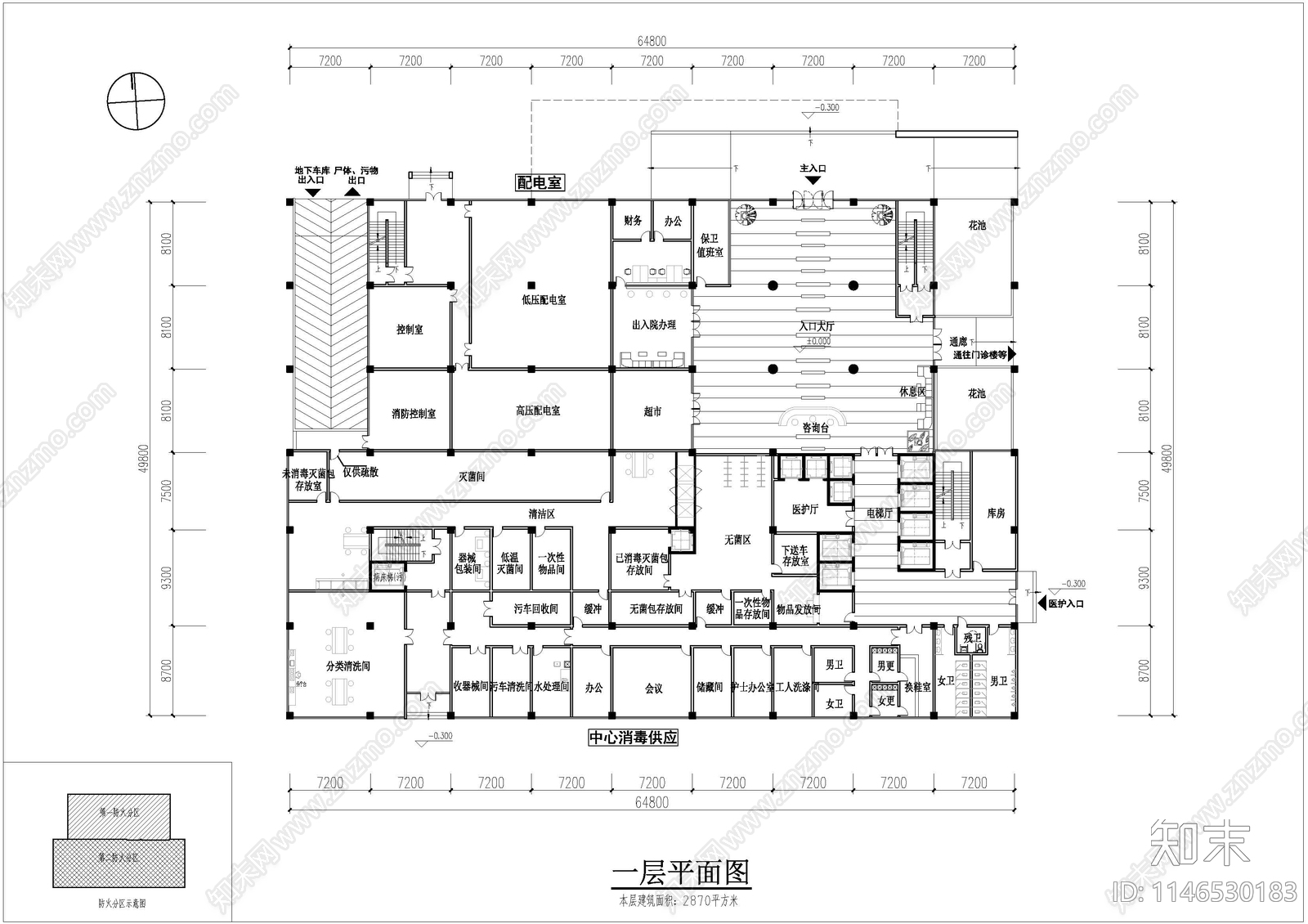 综合医院总平图施工图下载【ID:1146530183】