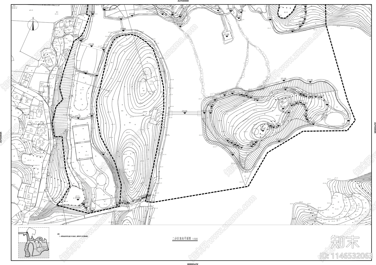 河滩治理湿地公园景观cad施工图下载【ID:1146532063】