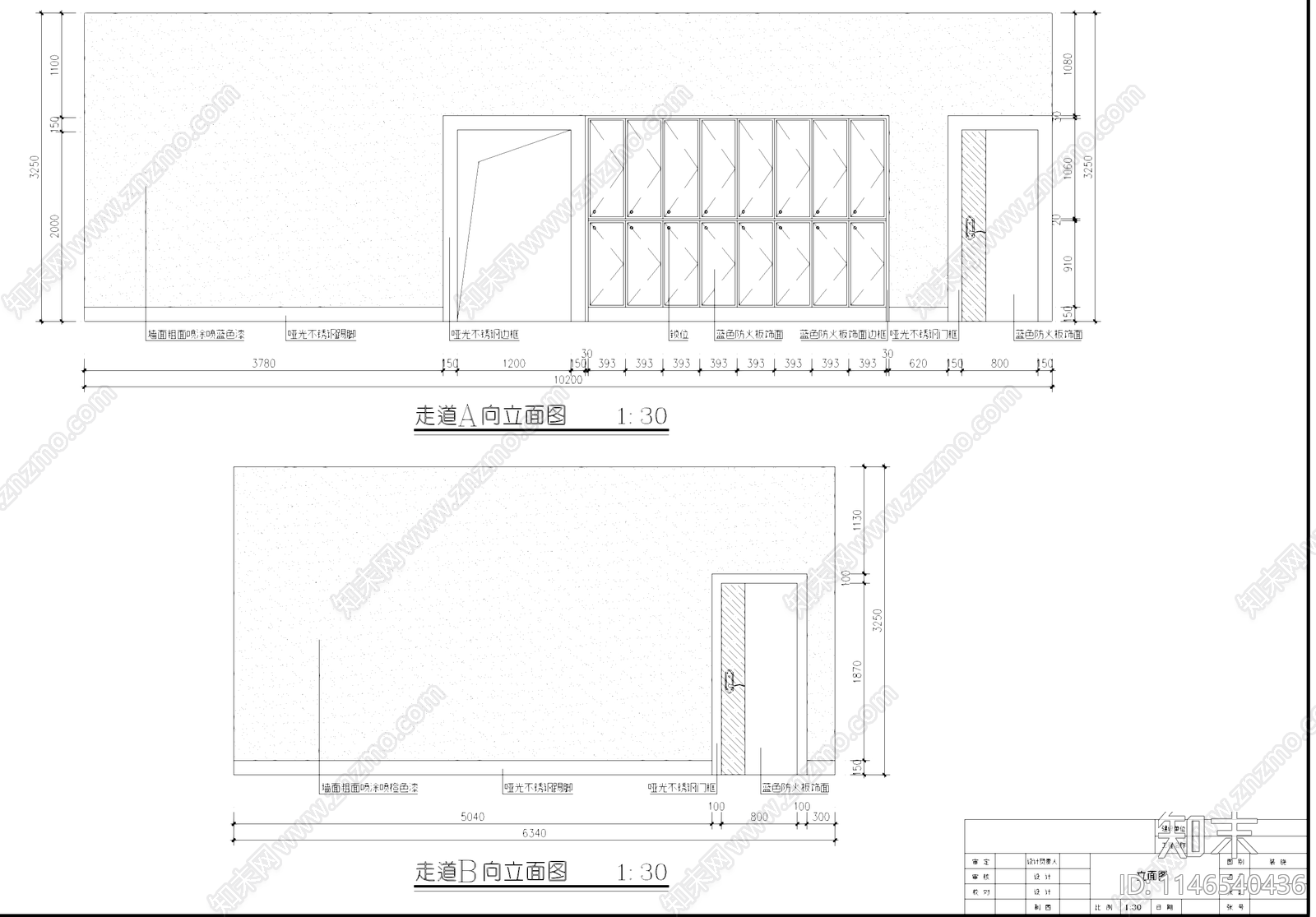 健身会所室内详图cad施工图下载【ID:1146540436】