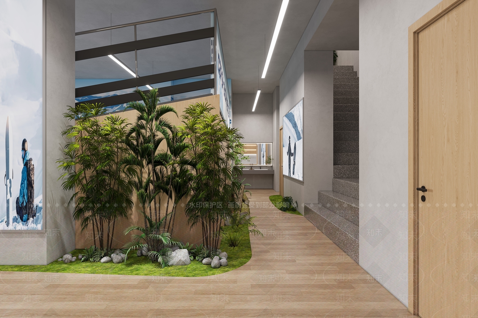 现代滑雪用品店3D模型下载【ID:1146541038】
