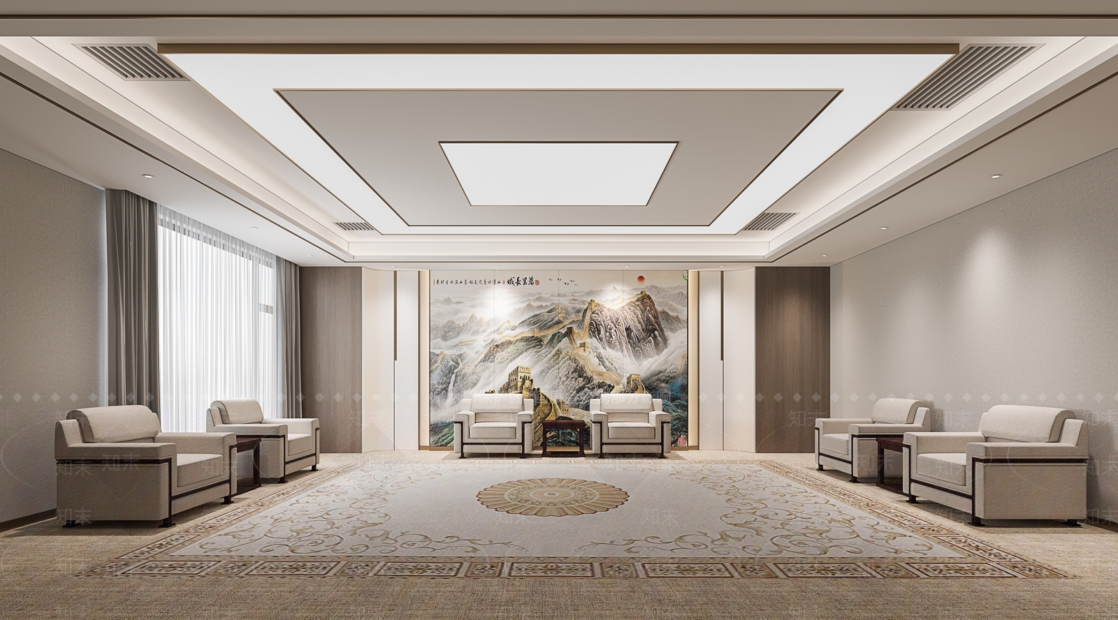 新中会客厅3D模型下载【ID:1146550434】