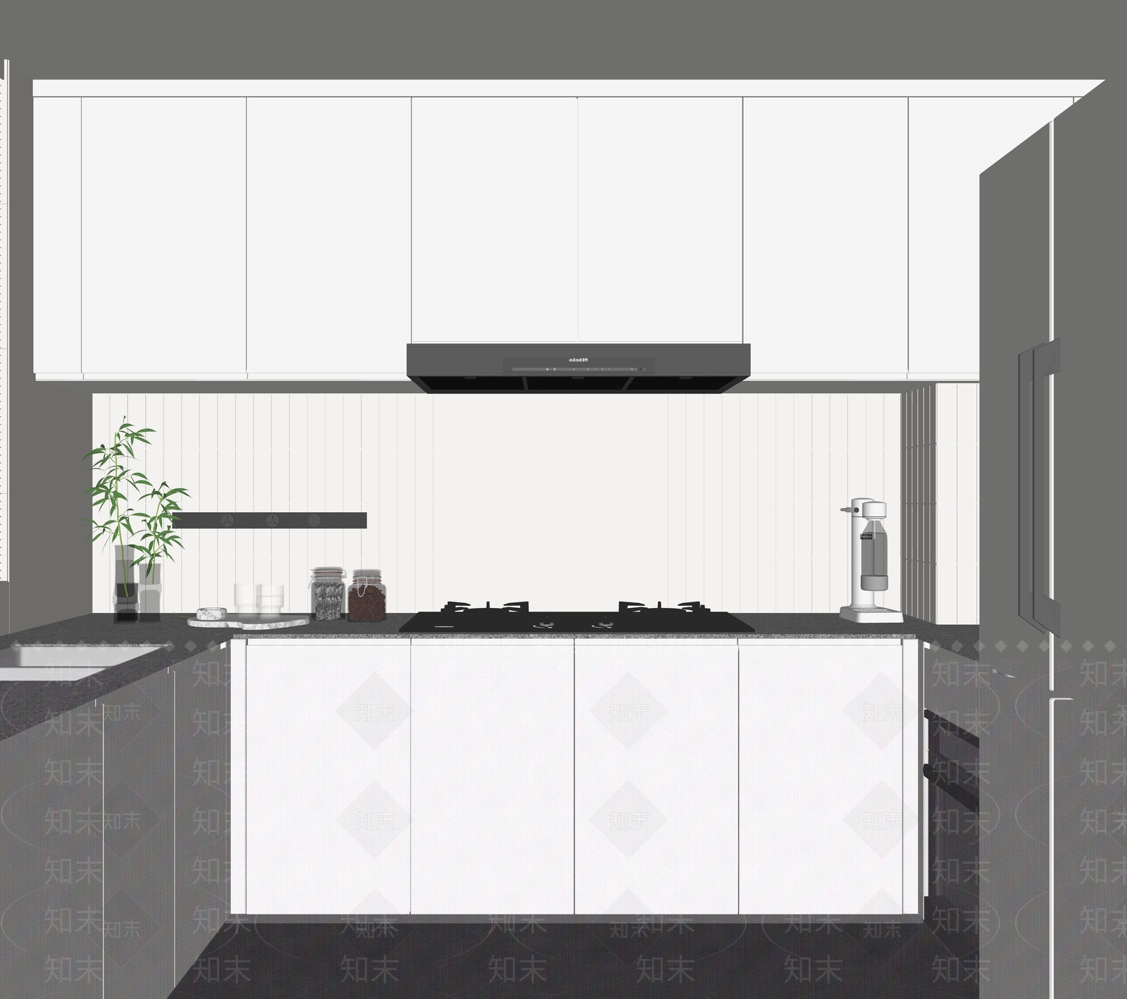 现代家居厨房SU模型下载【ID:1146550415】