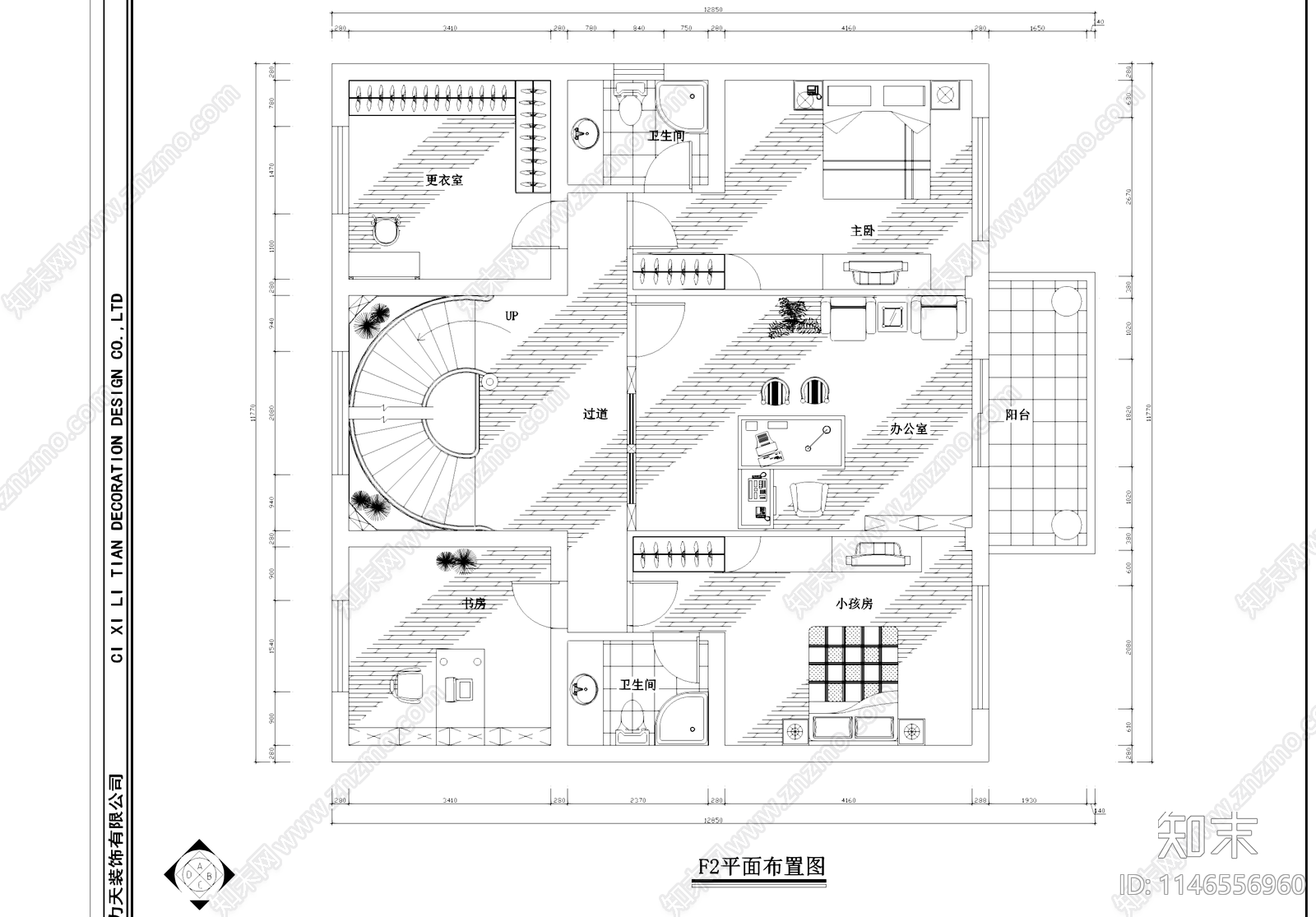 美式现代三层别墅室内家装cad施工图下载【ID:1146556960】