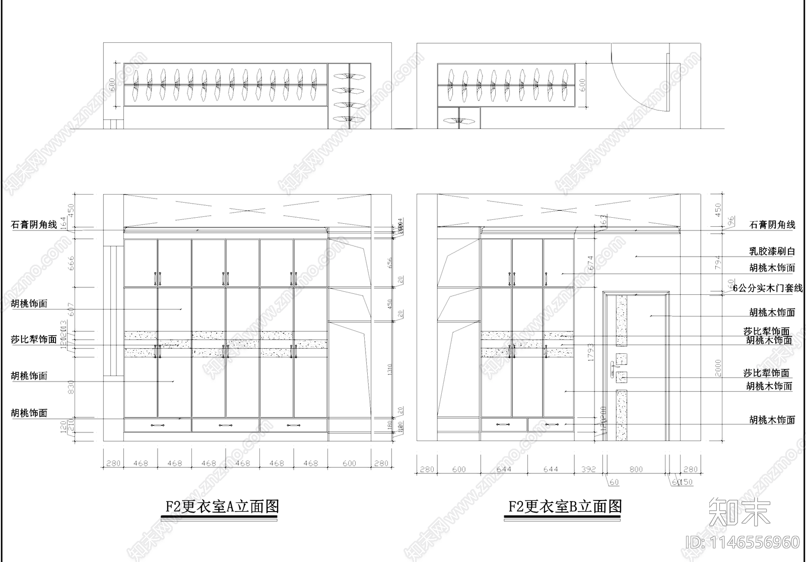 美式现代三层别墅室内家装cad施工图下载【ID:1146556960】