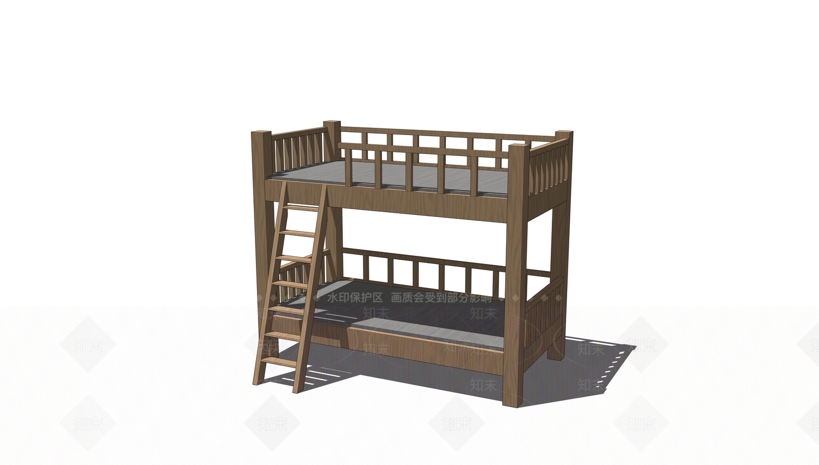 北欧双层床SU模型下载【ID:1146564681】