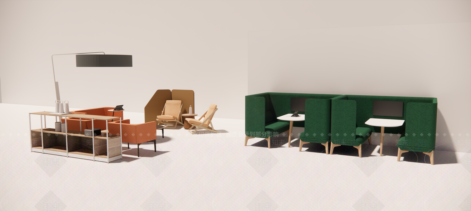 办公家具SU模型下载【ID:1147061486】