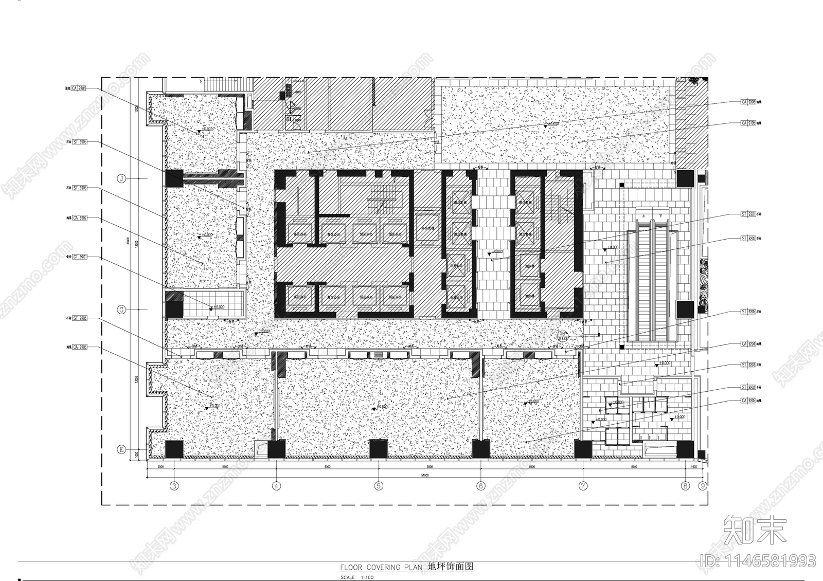 会议室室内cad施工图下载【ID:1146581993】