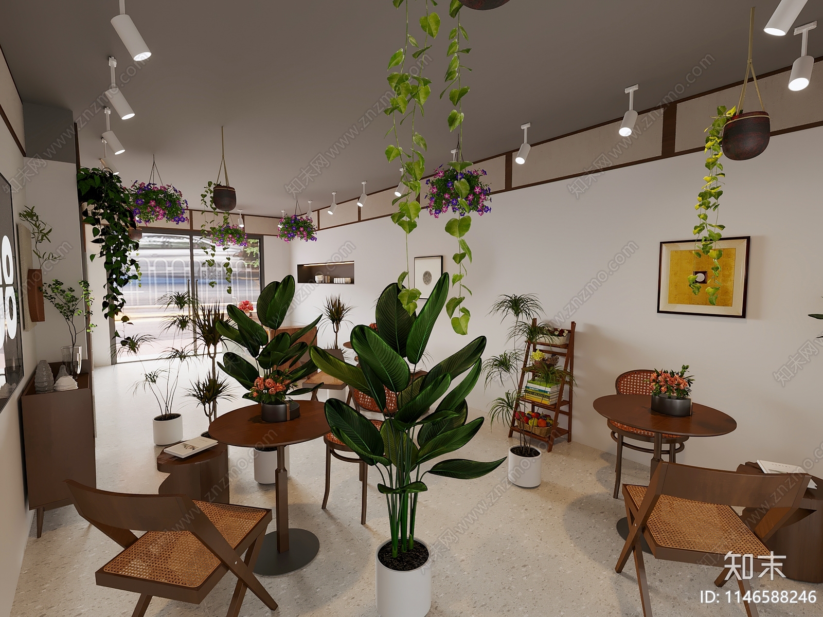 现代奶茶店3D模型下载【ID:1146588246】