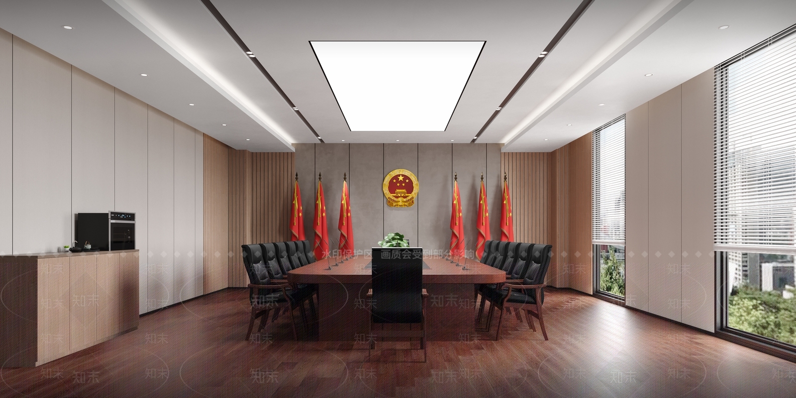 现代党建空间3D模型下载【ID:1146593116】