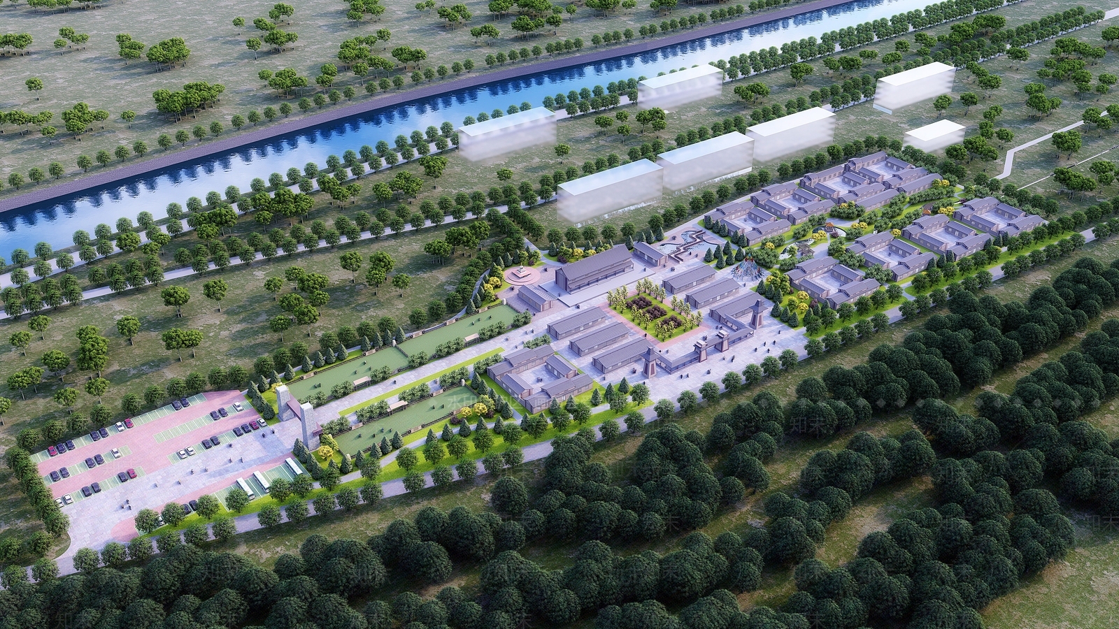 现代藏族旅游区规划SU模型下载【ID:1146598757】