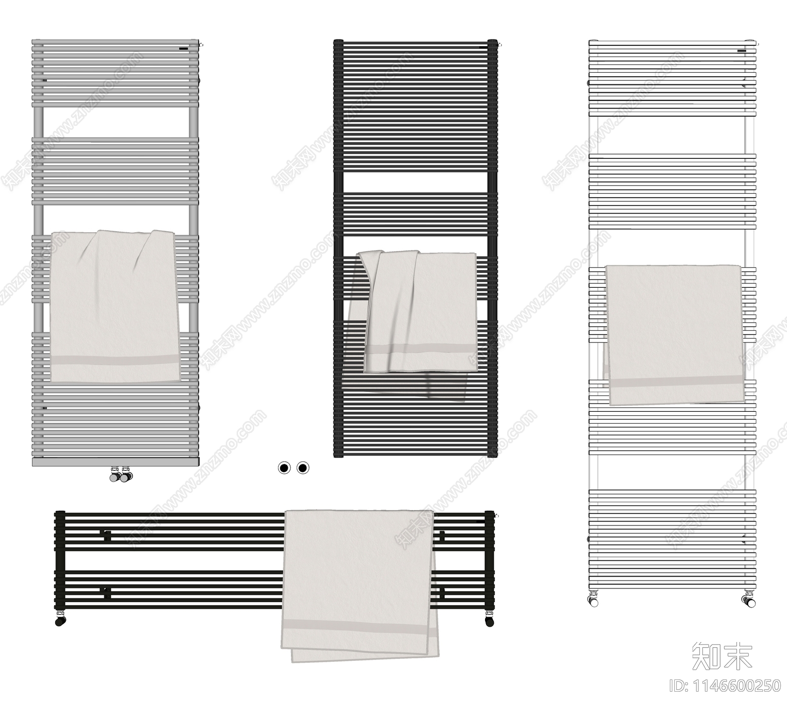 现代热毛巾架SU模型下载【ID:1146600250】