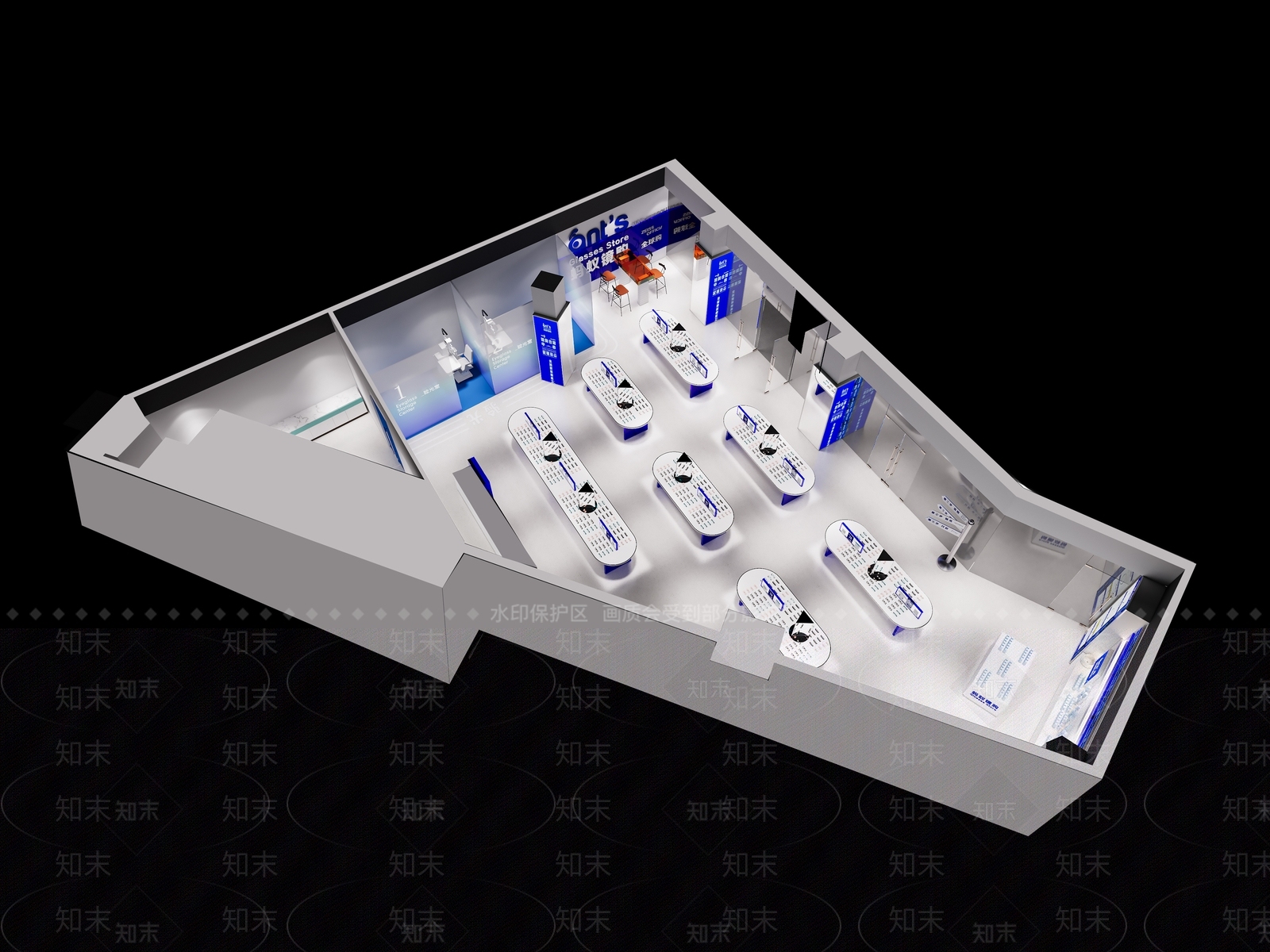现代眼镜店3D模型下载【ID:1146619139】