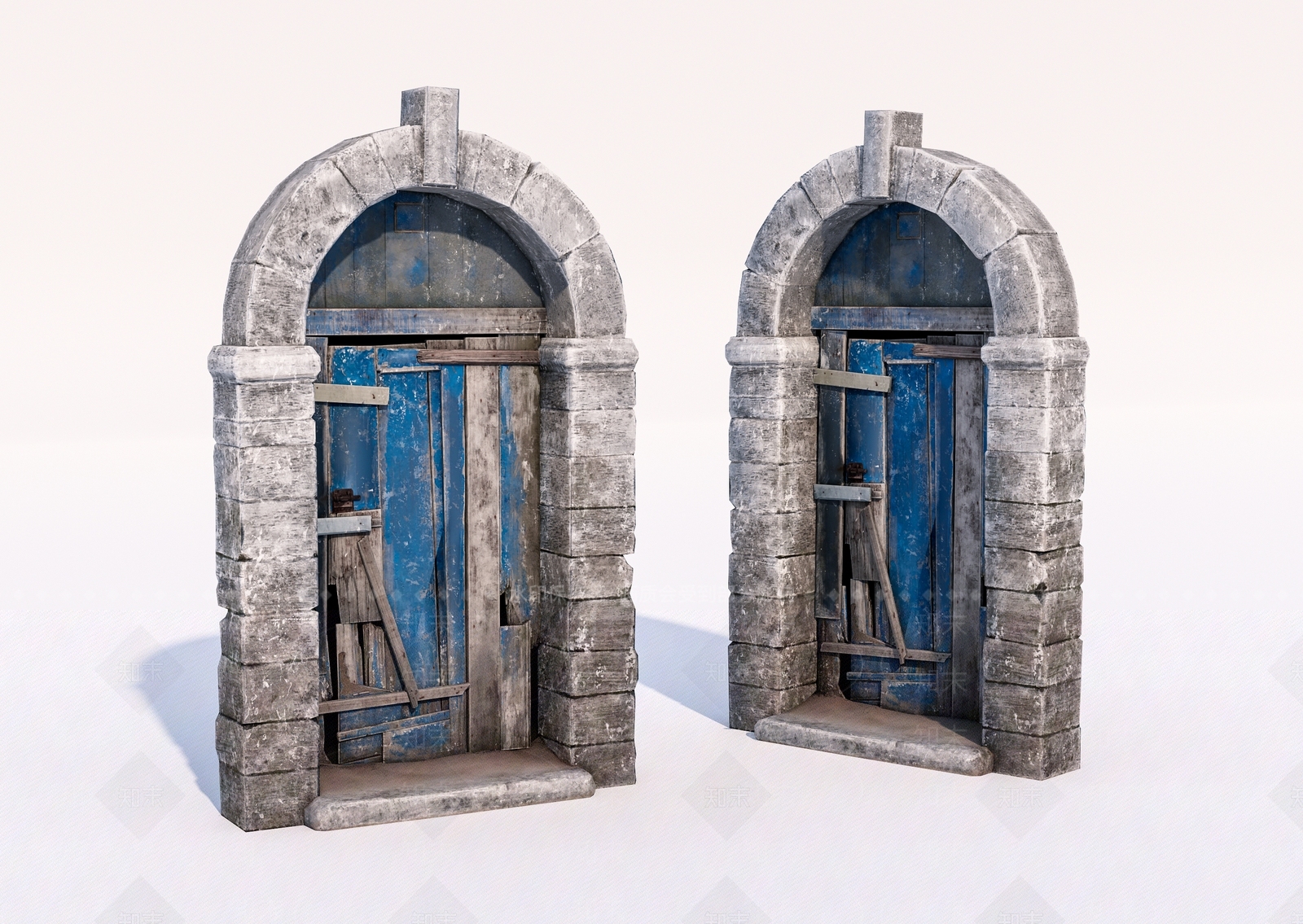 简欧石头拱门洞3D模型下载【ID:1146620188】