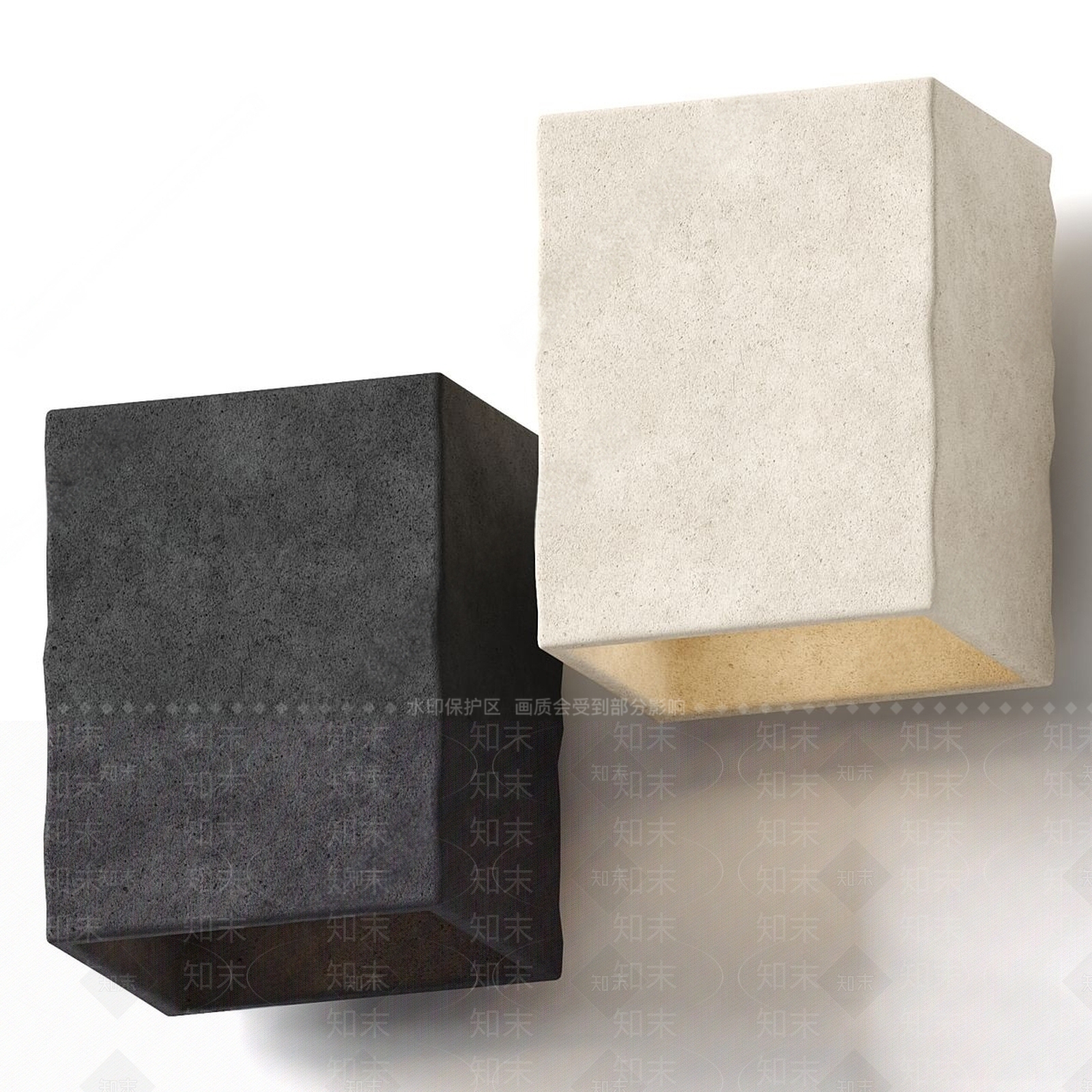 侘寂石头壁灯SU模型下载【ID:1146630612】