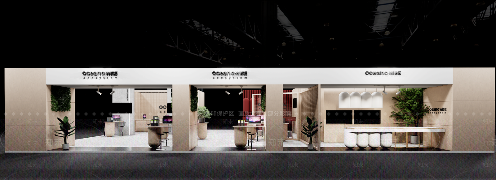 现代商业展厅SU模型下载【ID:1146633538】