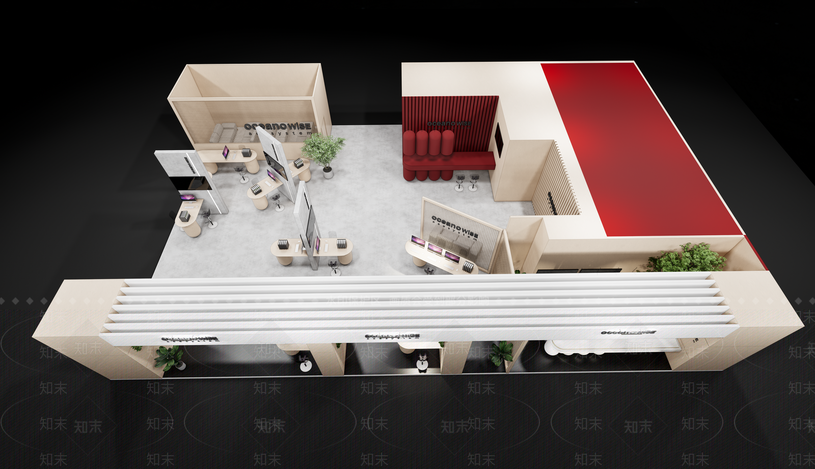 现代商业展厅SU模型下载【ID:1146633538】