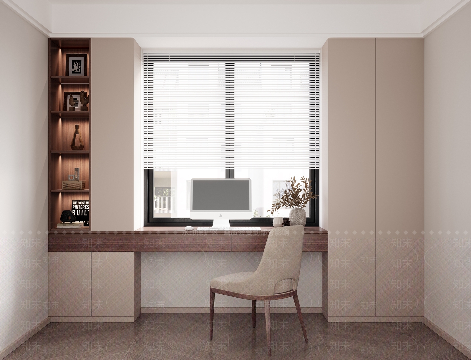 现代书房3D模型下载【ID:1146636765】